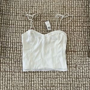 Abercrombie NWT white top